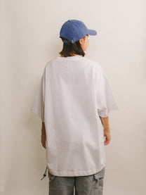 Logo Drawcord Tee [White]