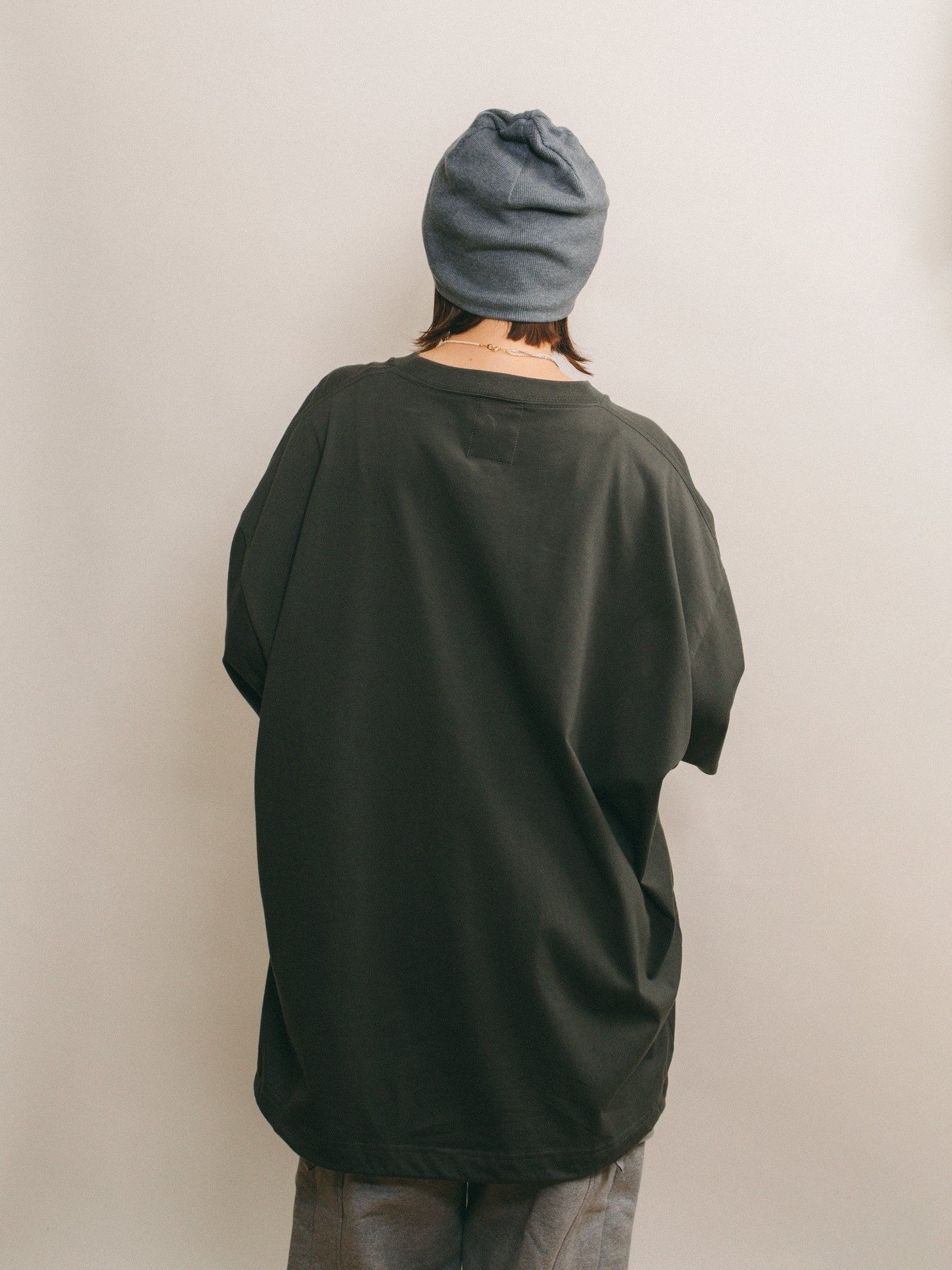 Logo Drawcord Tee [Charcoal]
